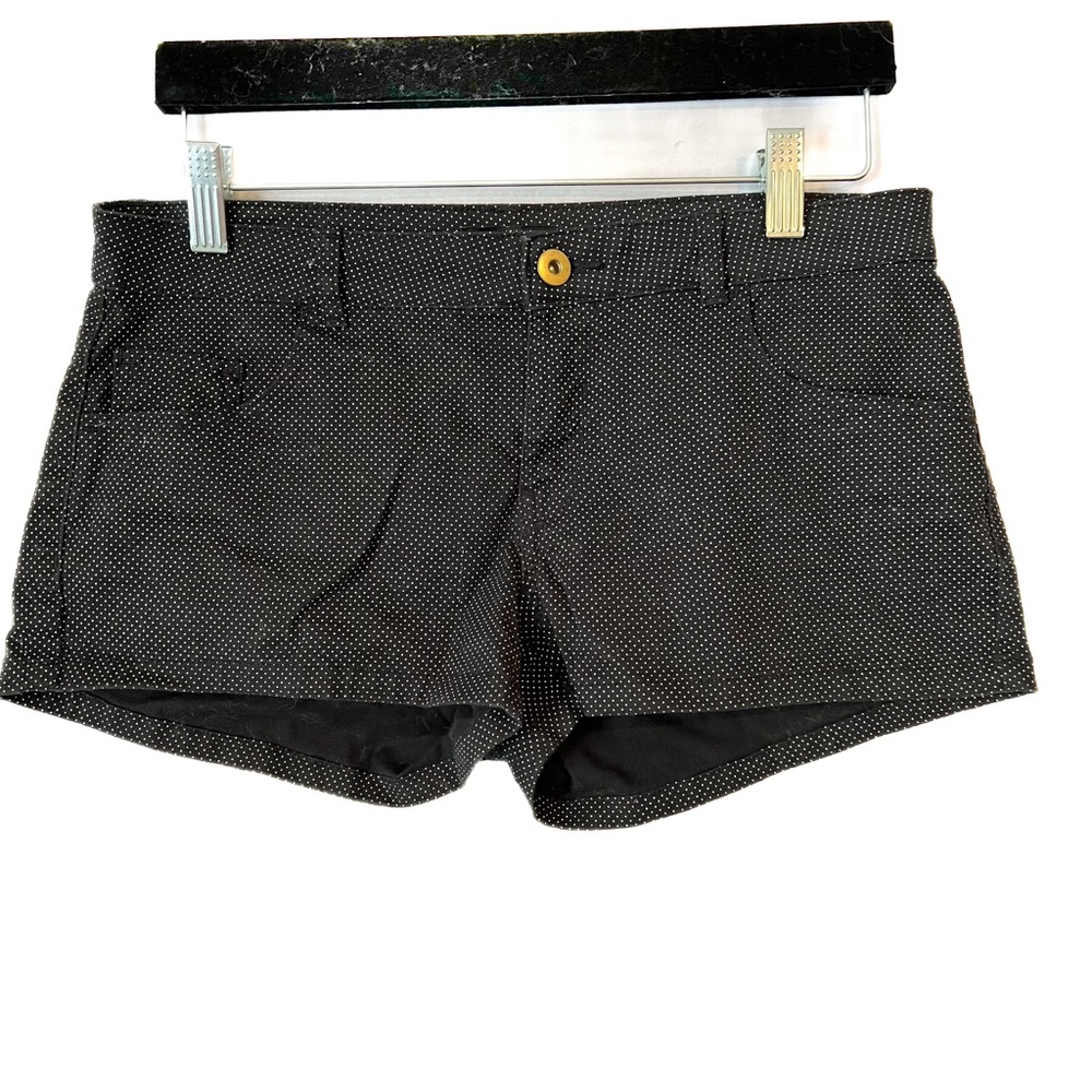 Brand new. H&M shorts, black with white polka dots
